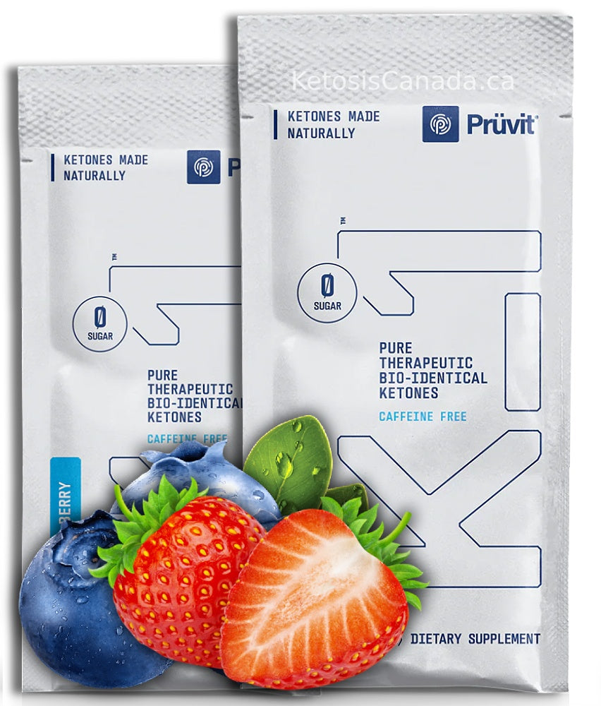 Pruvit K_1 Caffeine-Free Ketones Trial Sample Pack - Berry Berry and Berry Lemonade - Pruvit Canada