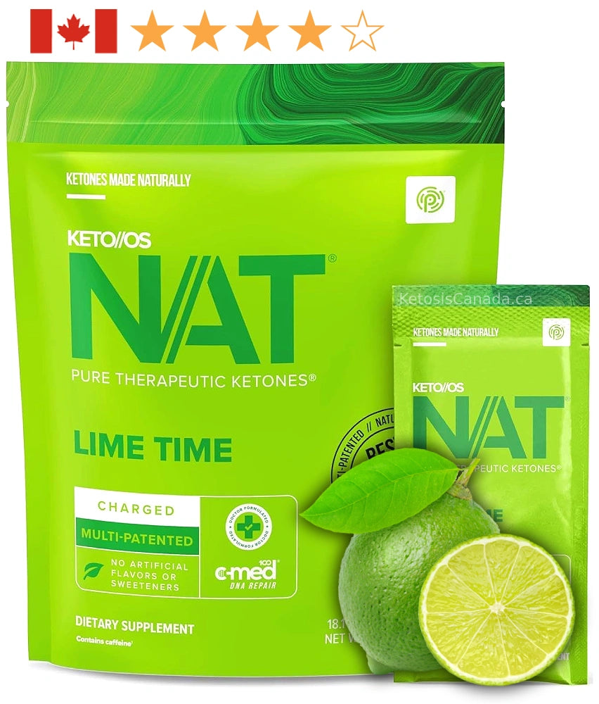 NAT ketones Pruvit Canada - Keto OS NAT - Lime Time