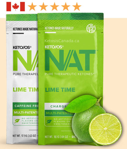 NAT ketones Pruvit Canada - Keto OS NAT - Lime Time