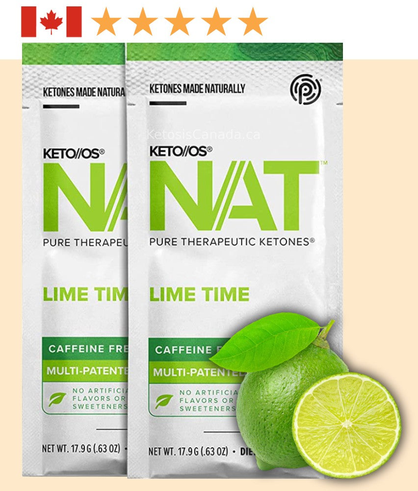 Pruvit Ketones - Keto OS NAT - Lime Time Caffeine-Free