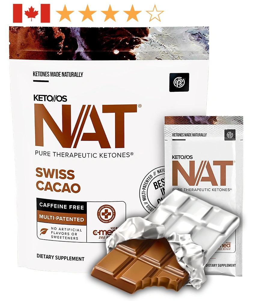 Pruvit Keto OS NAT Swiss Cacao Chocolate Caffeine-free - NAT Ketones