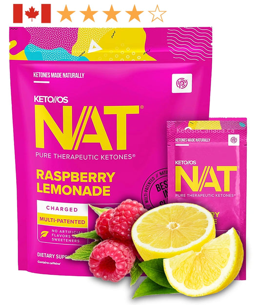 NAT Ketones - Pruvit Keto OS NAT - Raspberry Lemonade