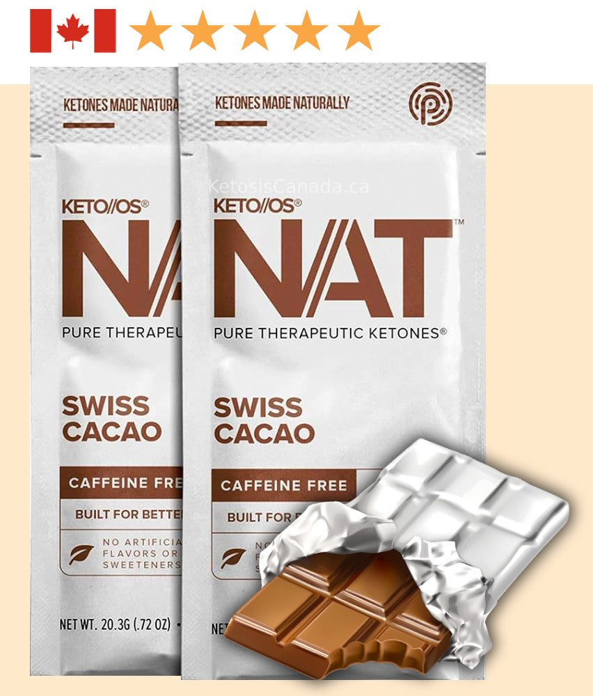Pruvit Keto OS NAT Swiss Cacao Chocolate Caffeine-free - NAT Ketones