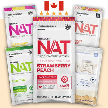 Caffeine-free 20 Pruvit KETO OS NAT Ketones - Trial Pack - Variety Flavor Sampler