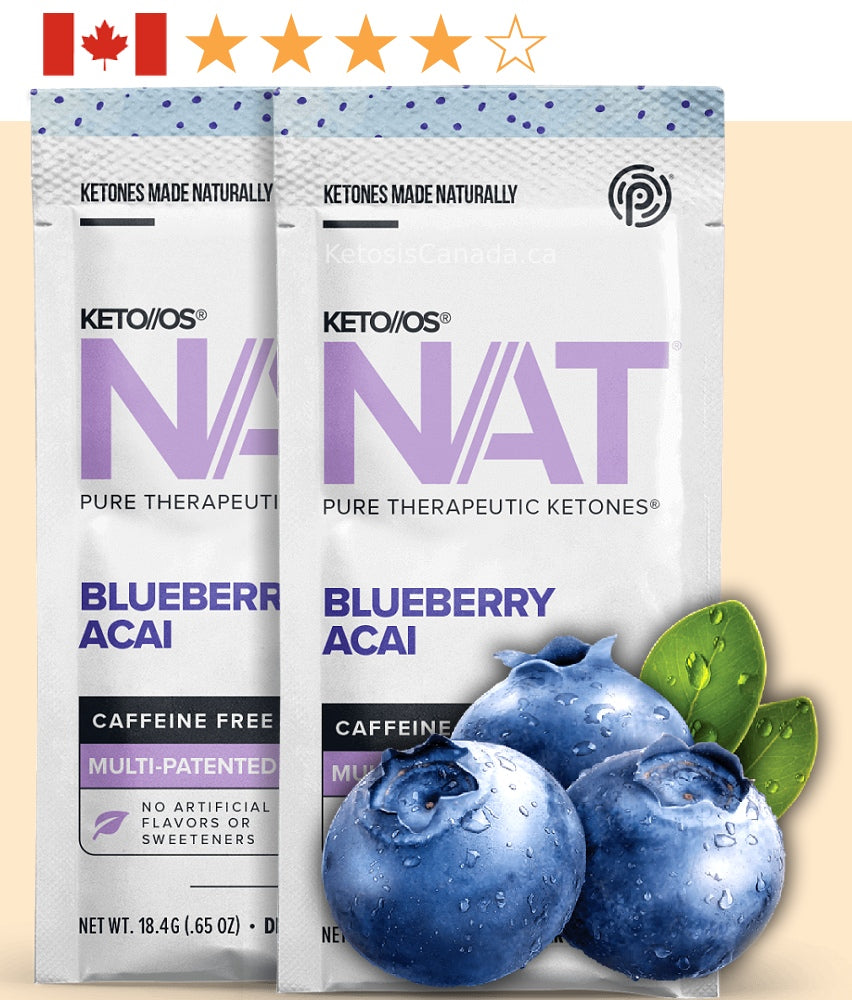 Pruvit Keto OS NAT ketones Caffeine-Free - Blueberry Acai