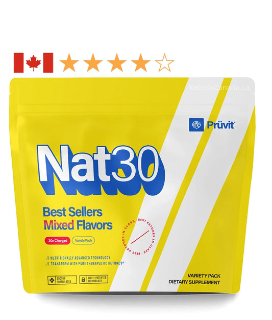 Pruvit NAT30 - 30 packets - 10 flavors of Keto OS NAT ketones